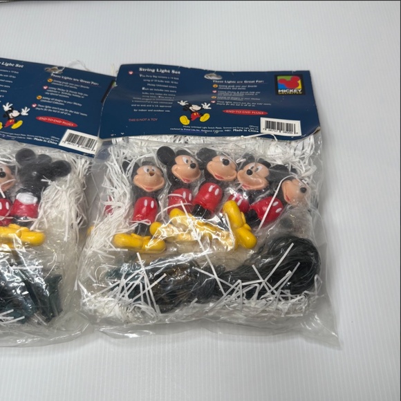 Disney Mickey Unlimited Figural String Lights 2 Sets New In Packages - Picture 10 of 12